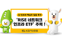 KB운용, 'RISE 네트워크인프라 ETF' 주목…국내주식형 ETF 수익률 1위