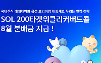 신한자산운용, 'SOL 200타겟위클리커버드콜 ETF' 8월 분배금 지급