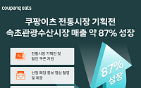 쿠팡이츠 전통시장 상생 프로젝트로 속초관광수산시장 매출 87%↑