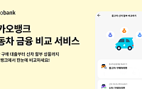 카카오뱅크, 자동차 금융 비교 서비스 출시⋯70여개사 상품 한눈에