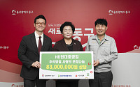 HD현대중공업, 추석 명절 앞두고 울산 동구청에 8300만원 성금 기탁