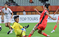 여자축구, AG 첫판서 미얀마 5-0 완파…김민지 해트트릭