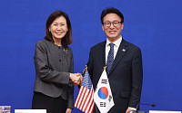 스틸 주한미국대사 만난 김민석 대표 [포토]