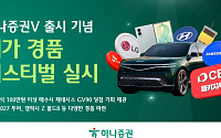 하나증권V 출시 기념 ‘메가 경품 페스티벌’ 실시