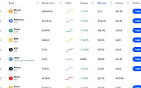 코인 동반 급등장…리플 10%·비트코인 7%·이더리움 5% 상승
