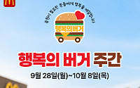 맥도날드, 지역아동센터 250곳에 ‘행복의 버거’ 전달