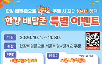 한강에서 음식 시키면 상품권 환급 두배⋯서울시, 서울배달+땡겨요 혜택 더한다