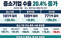 중소ㆍ중견기업 수출 6개월 연속 증가…반도체 제외해도 18.4% 늘어