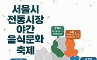 서울시, 다음 달 전통시장 23곳서 ‘야간 미식·문화 가을 축제’ 연다
