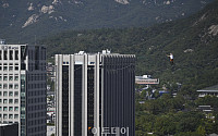 광화문 120m 상공, 아찔한 외줄타기 [포토]