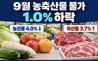 농축산물 물가 1% 내렸지만…추석 수요에 축산물은 3.7% 올라
