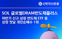 신한운용 'SOL 글로벌DRAM반도체플러스 ETF' 하반기 신규 상장 반도체 ETF 중 개인 순매수 1위
