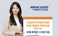 미래에셋 'TIGER 미국S&P500타겟데일리커버드콜', 10월 분배금 115원 지급