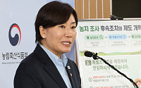 송미령 “상속농지·관행적 임대차, 투기 아니면 조사로 처분 안 해”