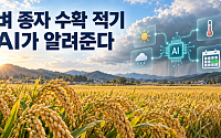 비 오기 전 벼 수확할까…AI가 종자 수확 적기 알려준다