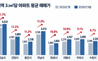 광명·성남·동탄 집값 매섭다…국평 아파트 9개월 새 1억 넘게 뛰었다