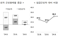 늘어난 임금근로자 90%가 비정규직…"고령층·시간제 고용 확대 영향"