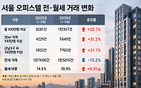 서울 오피스텔 월세 100만원 이상 1만 건 돌파⋯소형도 31% 급증