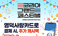 영덕군, 영덕사랑카드 결제 시 5% 추가 캐시백 행사 실시