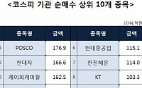 [코스피 기관 순매수 상위 10개 종목]