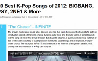 美 빌보드 선정 '2012 최고의 K-POP'1위, 인피니트 '추격자'