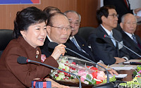 [포토]박근혜 대통령 당선인, 대한노인회 방문