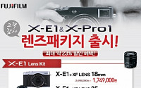 후지필름, ‘X-E1 &amp; X-Pro1 렌즈 패키지’ 출시