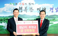 경남은행, 축구 명가 경남FC 재건에 5억원 후원