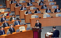 [포토]김황식 국무총리, 대정부질문 답변