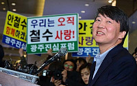 [포토]지지자들에 둘러싸인 안철수 전 서울대 교수