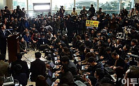 [포토]안철수를 향한 뜨거운 취재열기