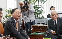 김한길, 정 총리에 “갑·을관계 해소가 사회통합 숙제”