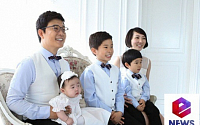김성주 가족사진, 민국-민율-민주 &quot;우리는 귀요미 삼남매&quot;