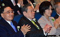 [포토]호암상 시상식에 참석한 정홍원 총리-이건희 회장 부부