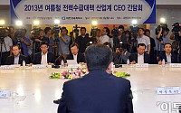 [포토]여름철 전력수급대책 경청하는 산업계 CEO