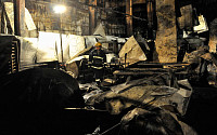 [포토]중국 가금류 공장 화재로 100명이상 사망