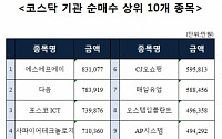 [주간 코스닥 기관 순매수 상위 10개 종목]