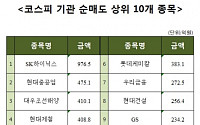 [주간 코스피 기관 순매도 상위 10개 종목]