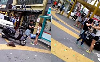 '구시청 파이트녀' 동영상 화제…촬영에만 열중하는 시민들 '씁쓸하네'