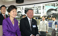 박근혜 대통령, 정몽구 회장과 현대차 中공장 시찰