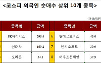 [코스피 외국인 순매수 상위 10개 종목]