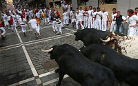 [포토] 스페인 산페르민 축제...“황소 피해라”