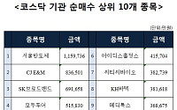 [주간 코스닥 기관 순매수 상위 10개 종목]