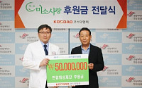 코스닥협회, 미소사랑 후원금 2억원 전달