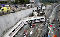 [포토] 스페인 열차 탈선…50여 명 사망