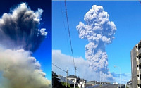 일본 화산 폭발…가고시마 시내, 사쿠라지마 화산재에 뒤덮여