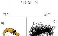 남자 여자 화 풀 때 차이 뛰어넘는 ‘남자 여자 미용실 차이’ 대공감