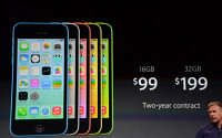 애플 아이폰5C 전격 공개… 5가지 색상에 최저 99달러