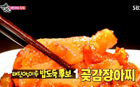 '맨발의 친구들' 태진아 곶감장아찌 공개, 단맛과 양념장의 오묘한 조화