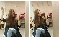 수지 거울 셀카 '화제'…'뾰루퉁' 표정도 예뻐!